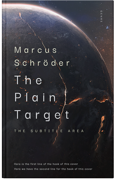 Front view of Premade Apocalyptica Book Cover - Woodsmoke