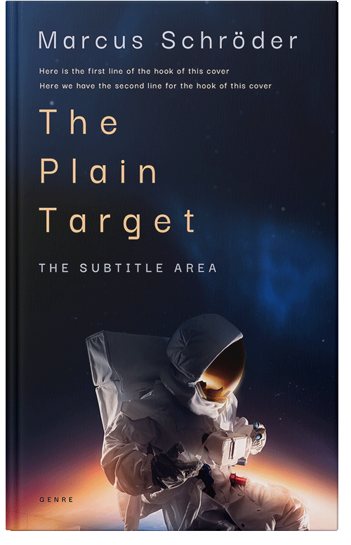 Front view of Premade Science Fiction Book Cover - Ebony