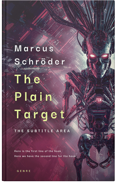 Front view of Premade Science Fiction Book Cover - Livid Brown