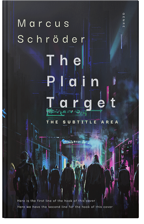 Front view of Premade Science Fiction Book Cover - Steel Gray