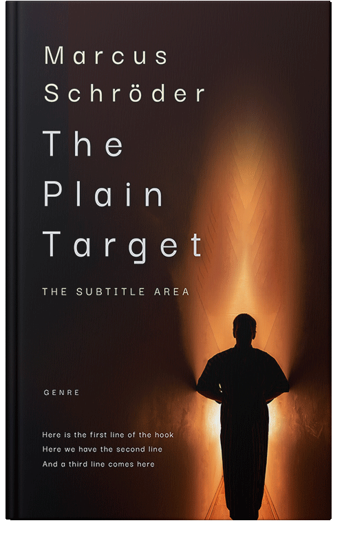 Front view of Premade Mystery & Thriller & Suspense Book Cover - Raw Sienna