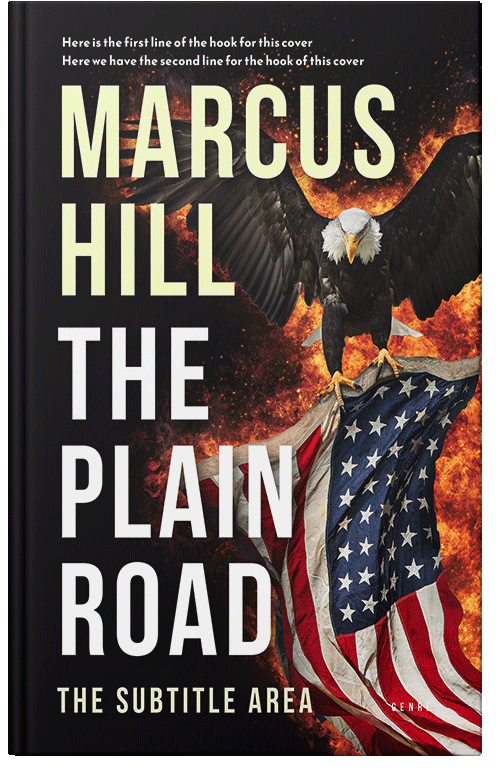 Front view of Premade Action & Adventure Book Cover - Cameo