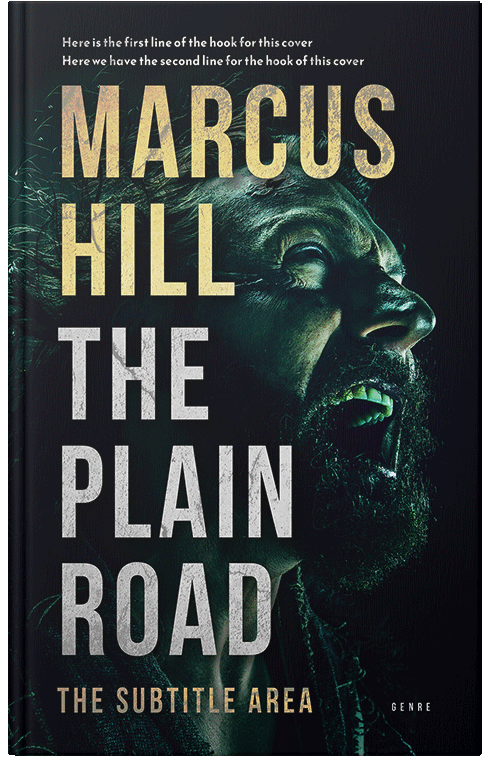 Front view of Premade Action & Adventure Book Cover - Chino