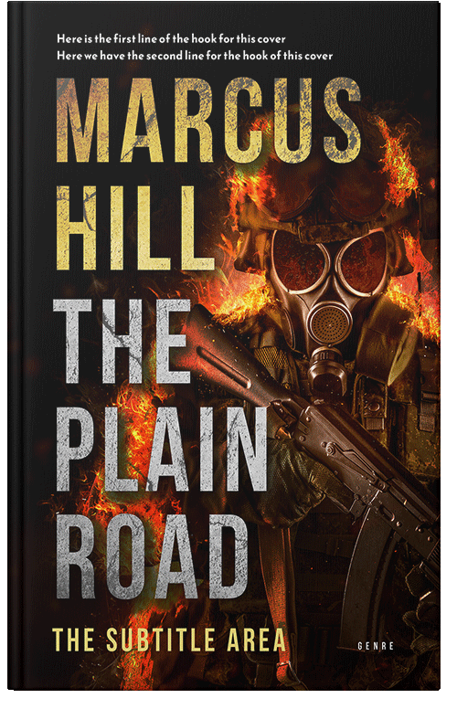 Front view of Premade Apocalyptica Book Cover - Whiskey