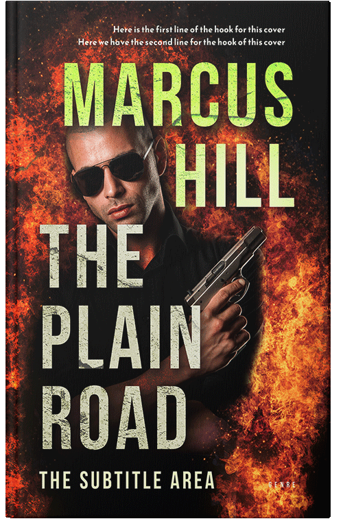 Front view of Premade Mystery & Thriller & Suspense Book Cover - Coffee Bean