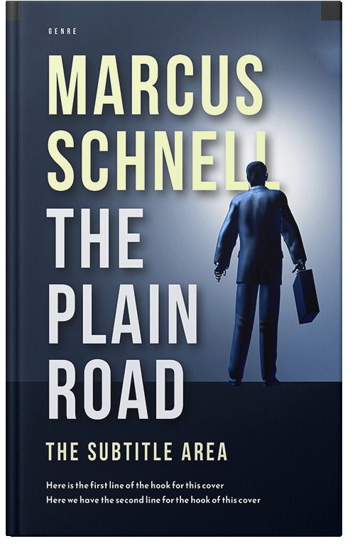 Front view of Premade Business Book Cover - Green White