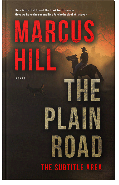 Front view of Premade Action & Adventure Book Cover - Flame Pea