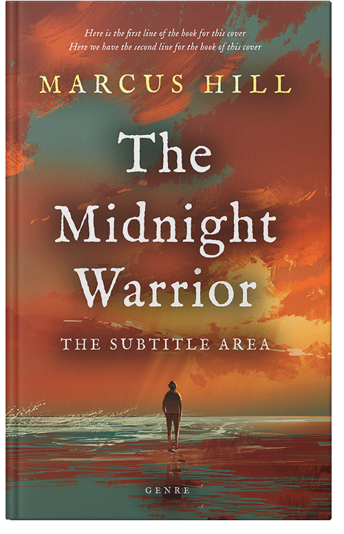 Front view of Premade Literary Fiction Book Cover - Nutmeg