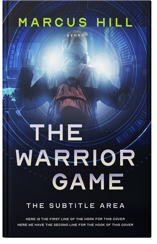 Front view of Premade Action & Adventure Book Cover - Conch