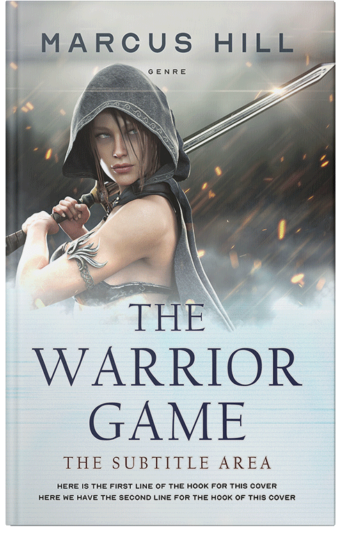 Front view of Premade Fantasy Book Cover - Iron