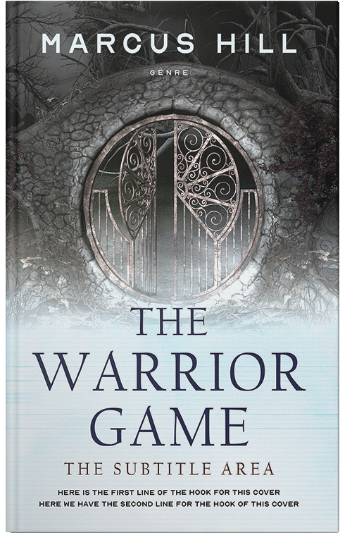 Front view of Premade Fantasy Book Cover - Shark