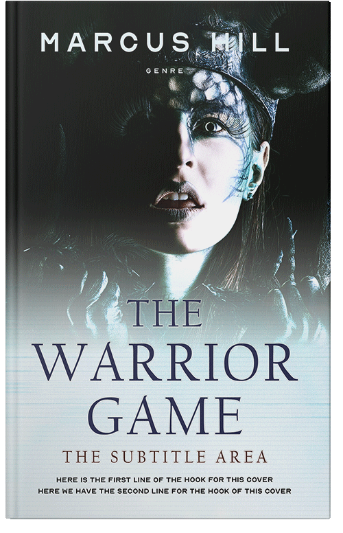 Front view of Premade Fantasy Book Cover - Shark