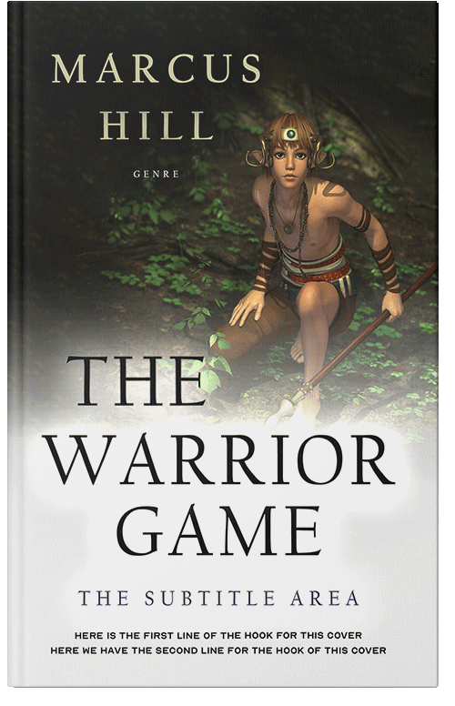 Front view of Premade Fantasy Book Cover - Satin Linen