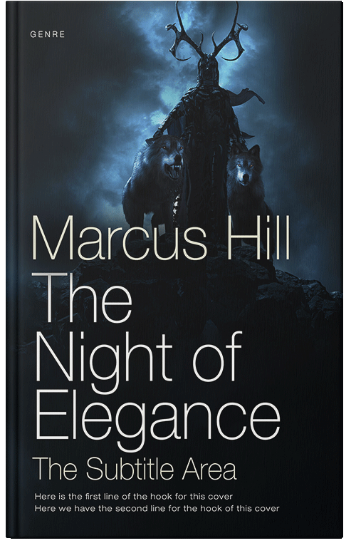 Front view of Premade Fantasy Book Cover - Ebony