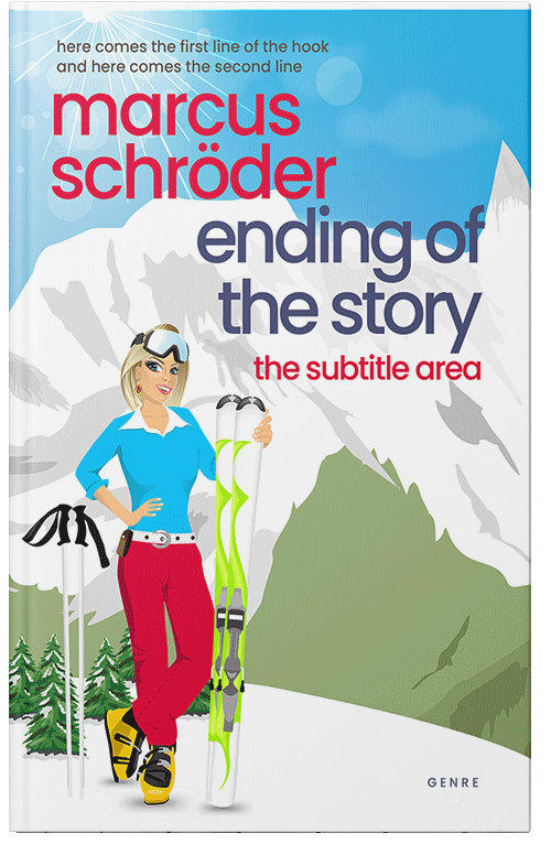 Front view of Premade Chick Lit Book Cover - Pale Leaf