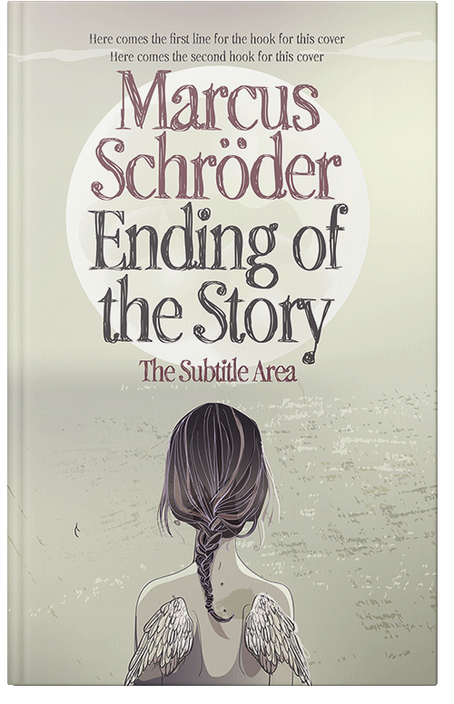 Front view of Premade Teen & Young Adult Book Cover - Moon Mist