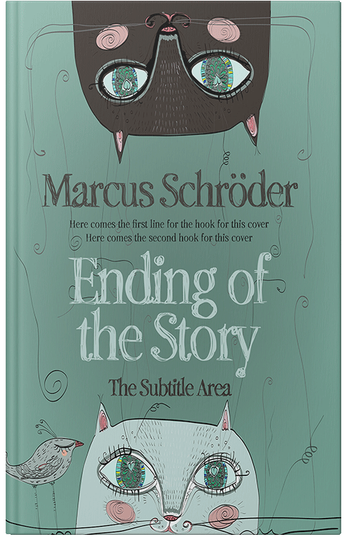 Front view of Premade Children's Book Cover - Sea Nymph