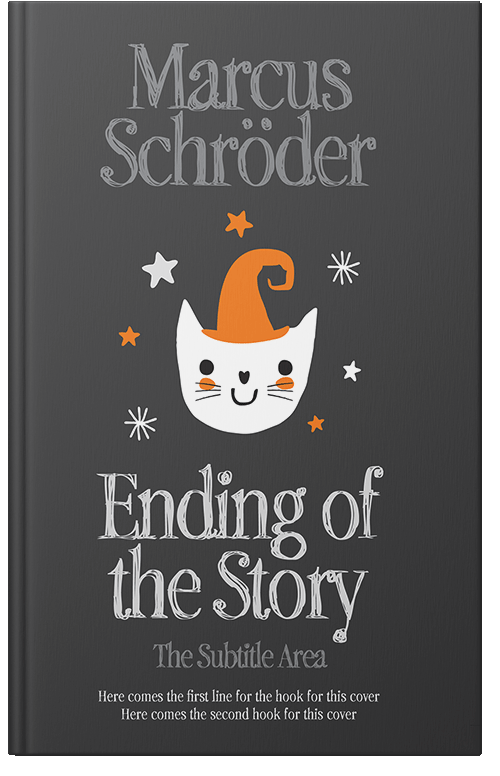 Front view of Premade Children's Book Cover - Ship Gray