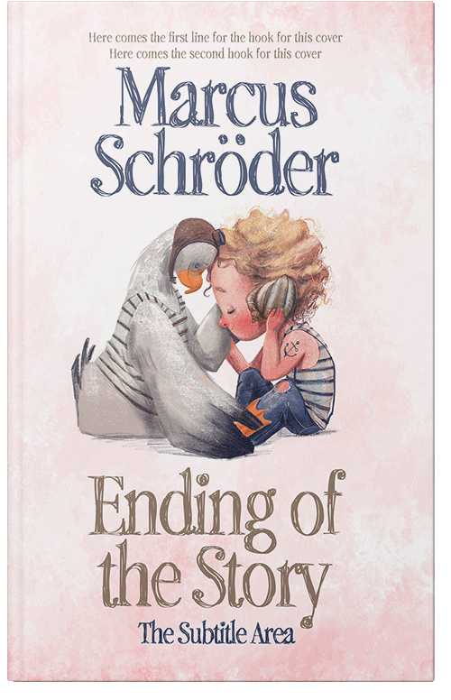 Front view of Premade Poetry Book Cover - Dawn Pink