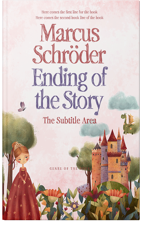 Front view of Premade Fantasy Book Cover - Dawn Pink