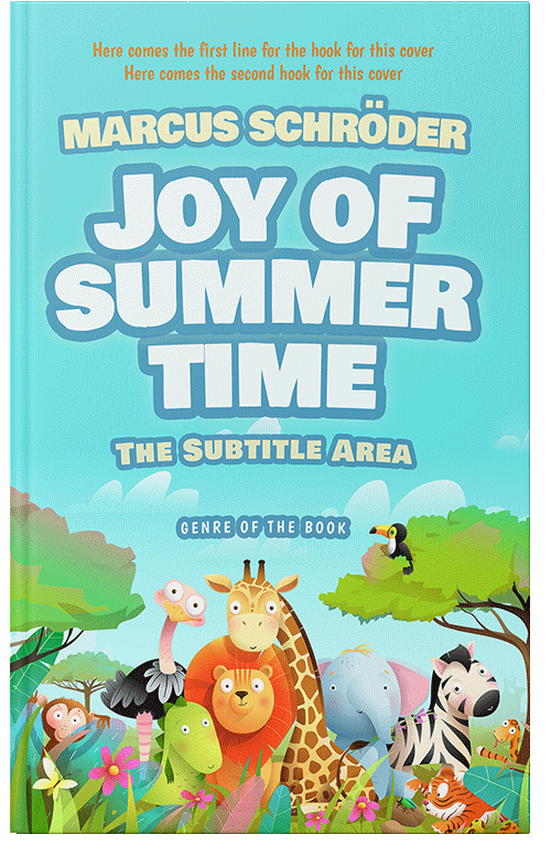 Front view of Premade Children's Book Cover - Bermuda