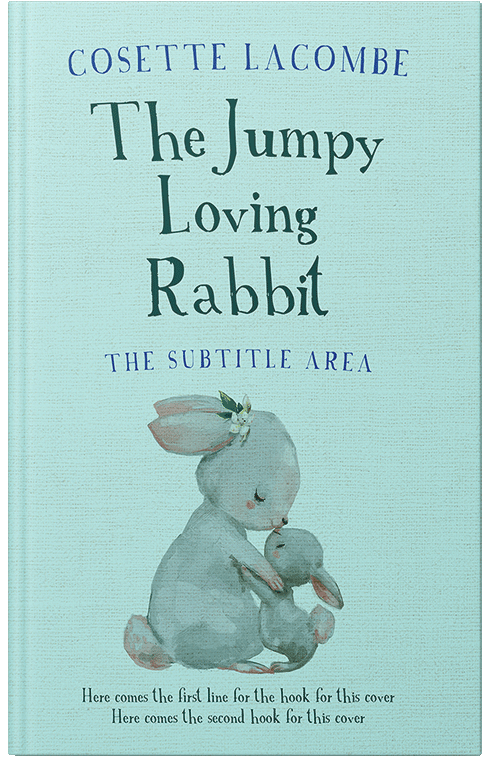 Front view of Premade Children's Book Cover - Jagged Ice