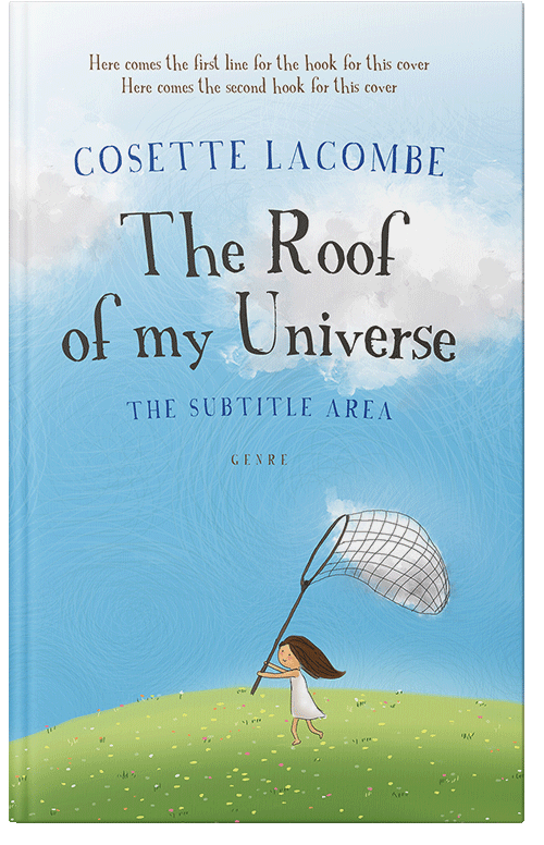 Front view of Premade Children's Book Cover - Powder Blue