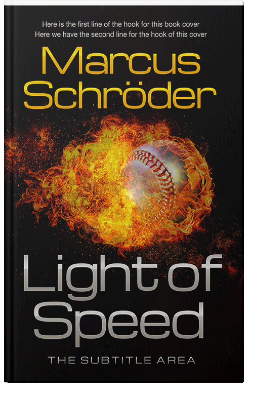 Front view of Premade Fantasy Book Cover - Night Rider