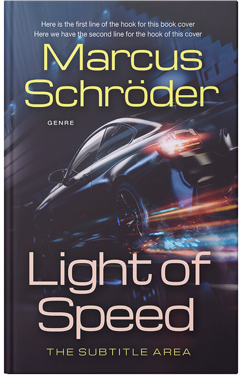 Front view of Premade Action & Adventure Book Cover - Charade