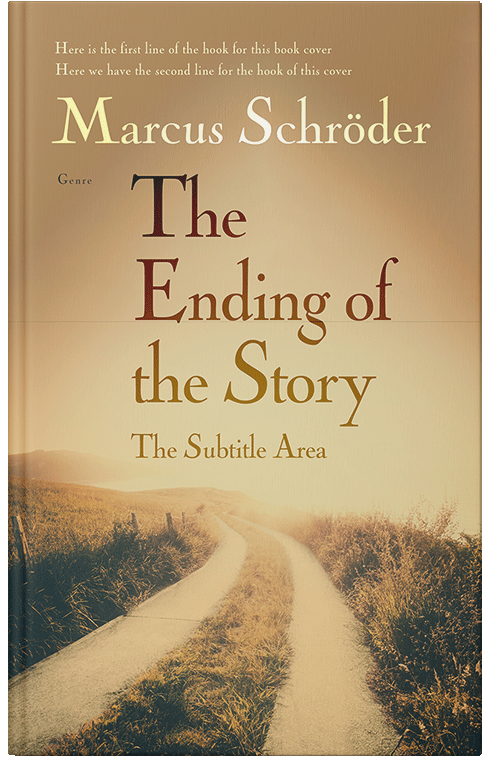 Front view of Premade Literary Fiction Book Cover - Tan