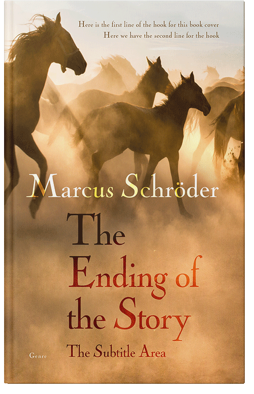 Front view of Premade Western Book Cover - Tussock