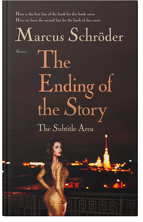 Front view of Premade Royal Romance Book Cover - Cocoa Brown