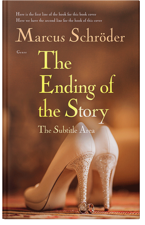 Front view of Premade Romance Book Cover - Walnut