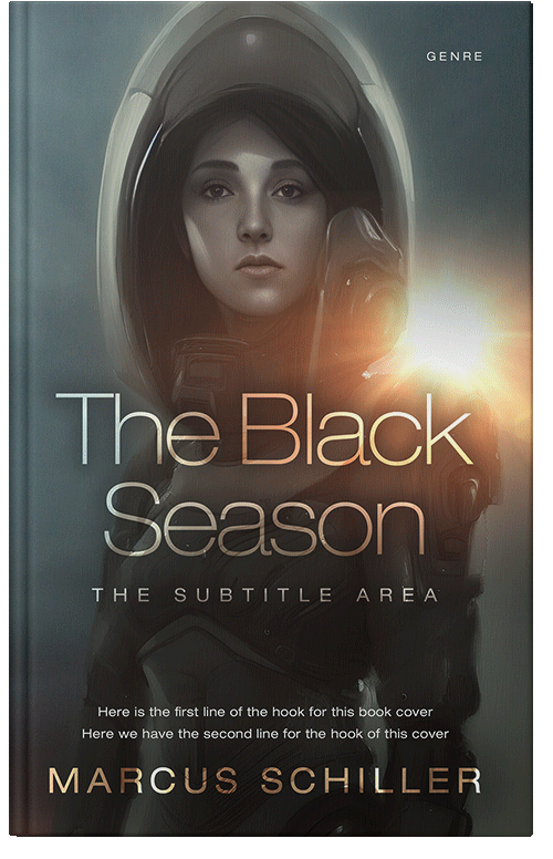 Front view of Premade Science Fiction Book Cover - Dune