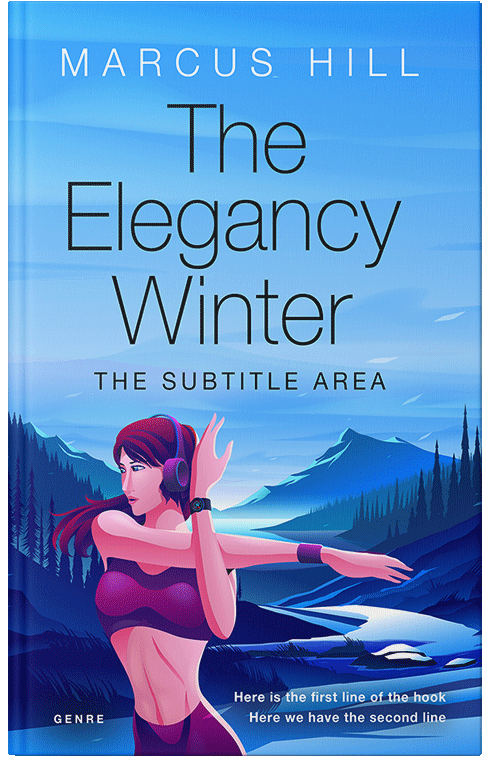 Front view of Premade Health & Dieting & Fitness Book Cover - Malibu