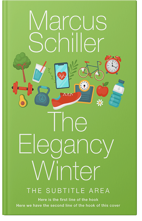 Front view of Premade Sports & Fitness Book Cover - Sushi