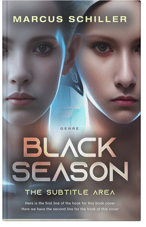 Front view of Premade Science Fiction Book Cover - Scorpion