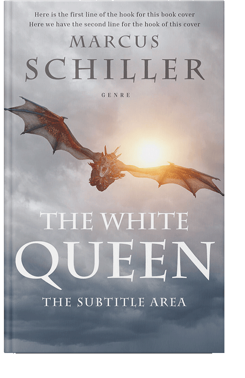 Front view of Silver #25738 - Premade Fantasy Book Cover