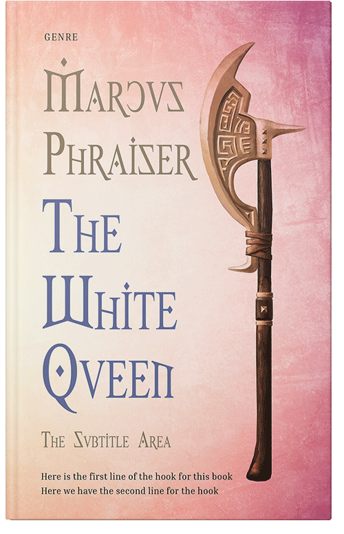 Front view of Premade Historical Book Cover - Champagne