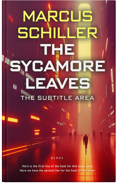 Front view of Premade Apocalyptica Book Cover - Merlot