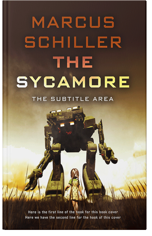 Front view of Premade Science Fiction Book Cover - Brandy