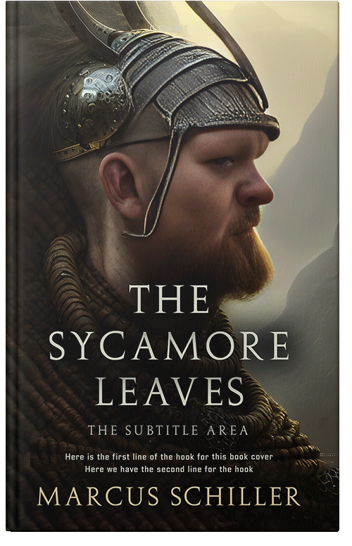 Front view of Premade Historical Book Cover - Bison Hide