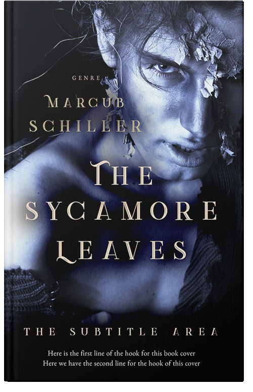 Front view of Premade Horror Book Cover - Blue Haze