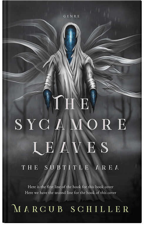 Front view of Premade Fantasy Book Cover - Shark