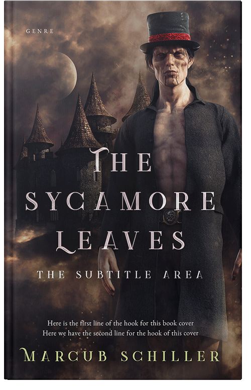 Front view of Premade Fantasy Book Cover - Thunder