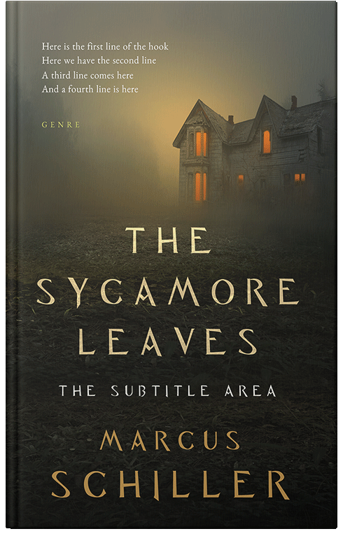 Front view of Premade Horror Book Cover - Zeus