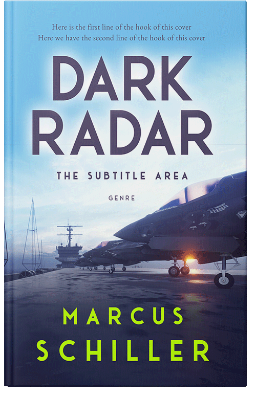 Front view of Premade Action & Adventure Book Cover - Mako