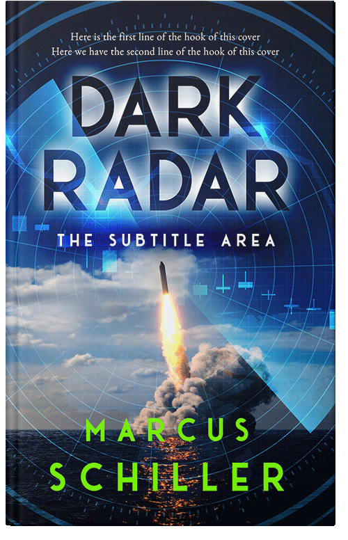 Front view of Premade Action & Adventure Book Cover - Blue Zodiac