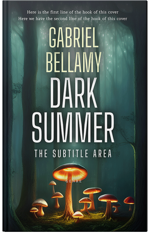 Front view of Premade Fantasy Book Cover - Te Papa Green