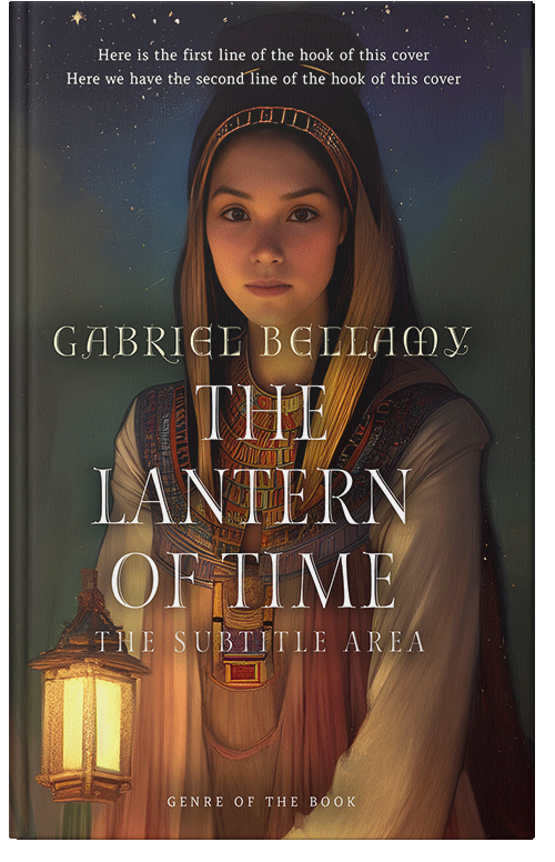 Front view of Premade Historical Book Cover - Cocoa Brown